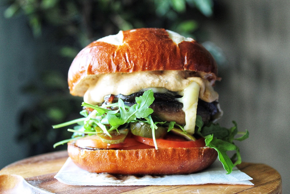 Burger served at the Arranview cafe and bistro
