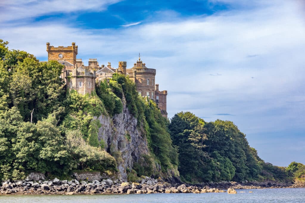 beach view of Culzean Castle