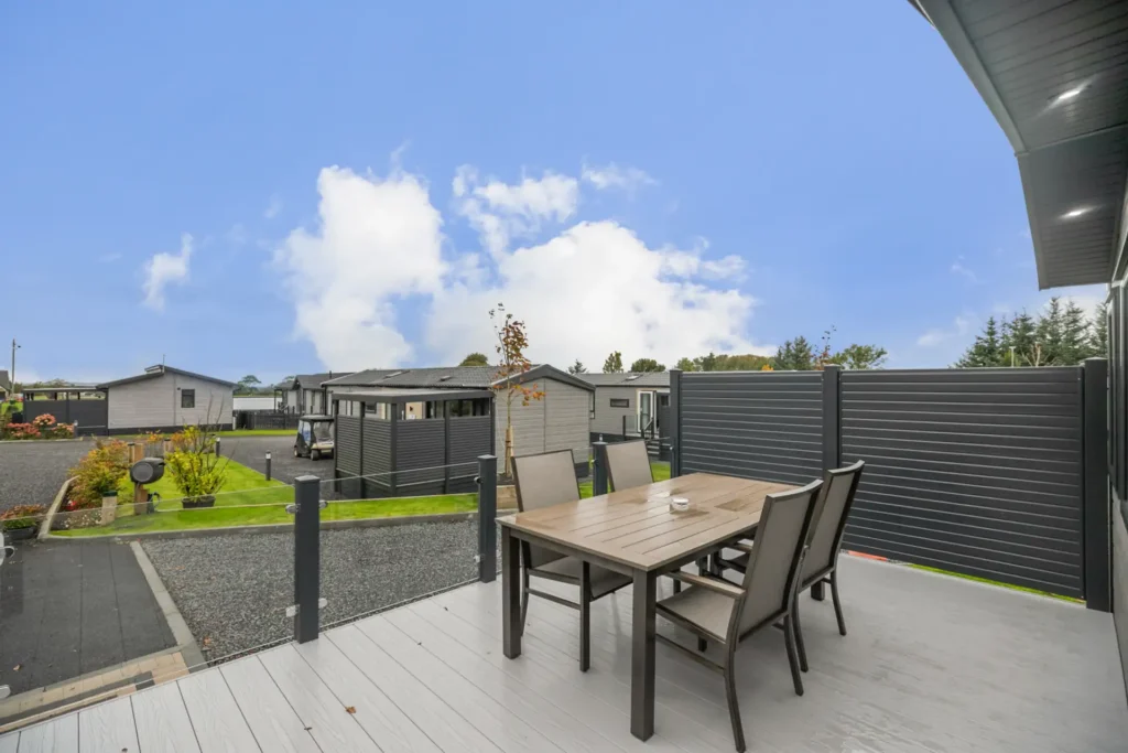 Deck seating at Accessible Lodge 14