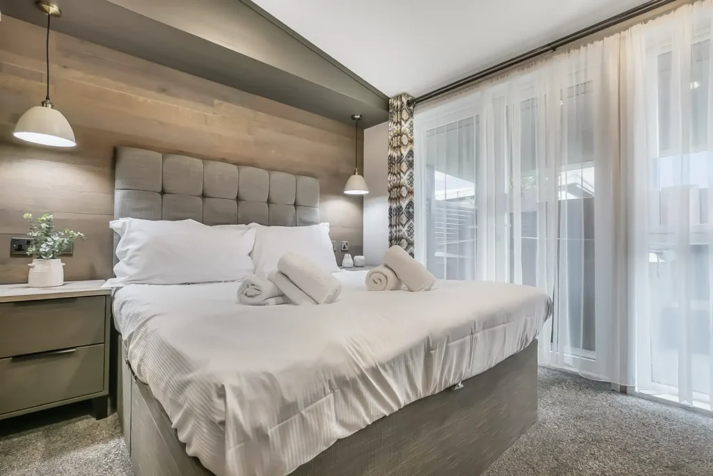 Double bedroom in Single Lodge 11