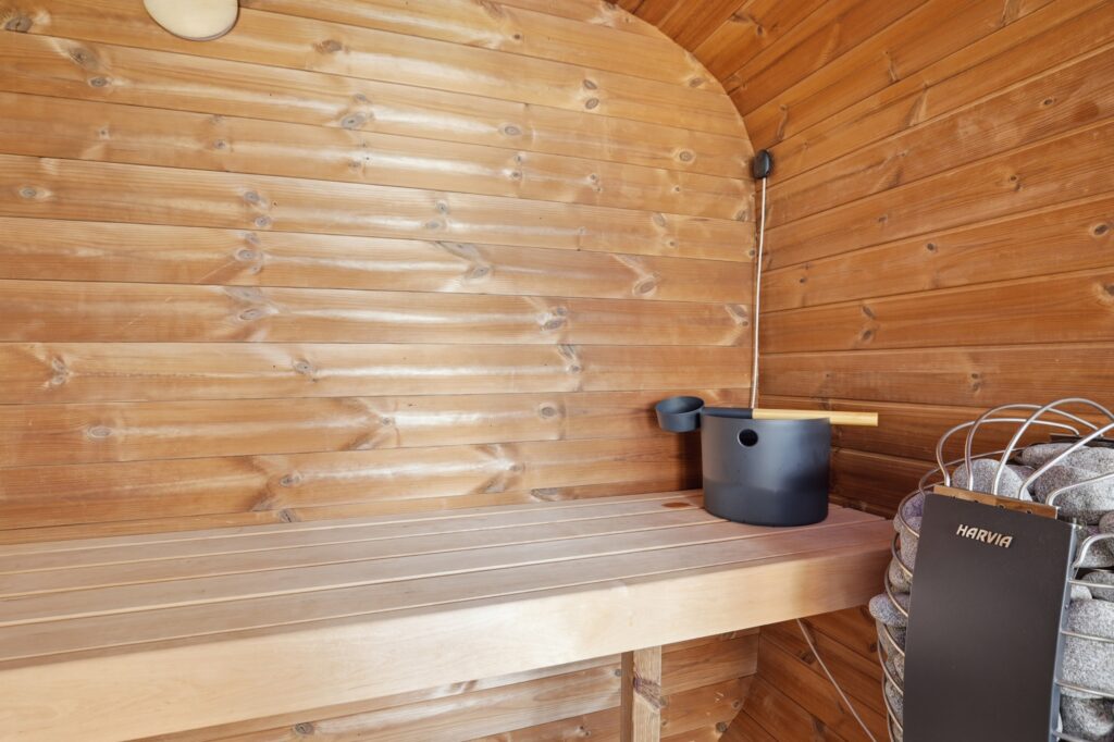 Micro Lodge 17 – sauna interior